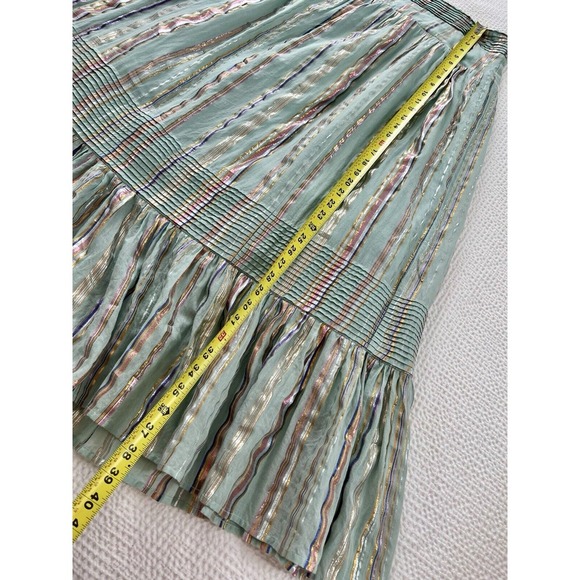 Anthropologie Audriana Shimmer Maxi Skirt Hippie Western Size XL $168 Sold Out - Picture 5 of 10